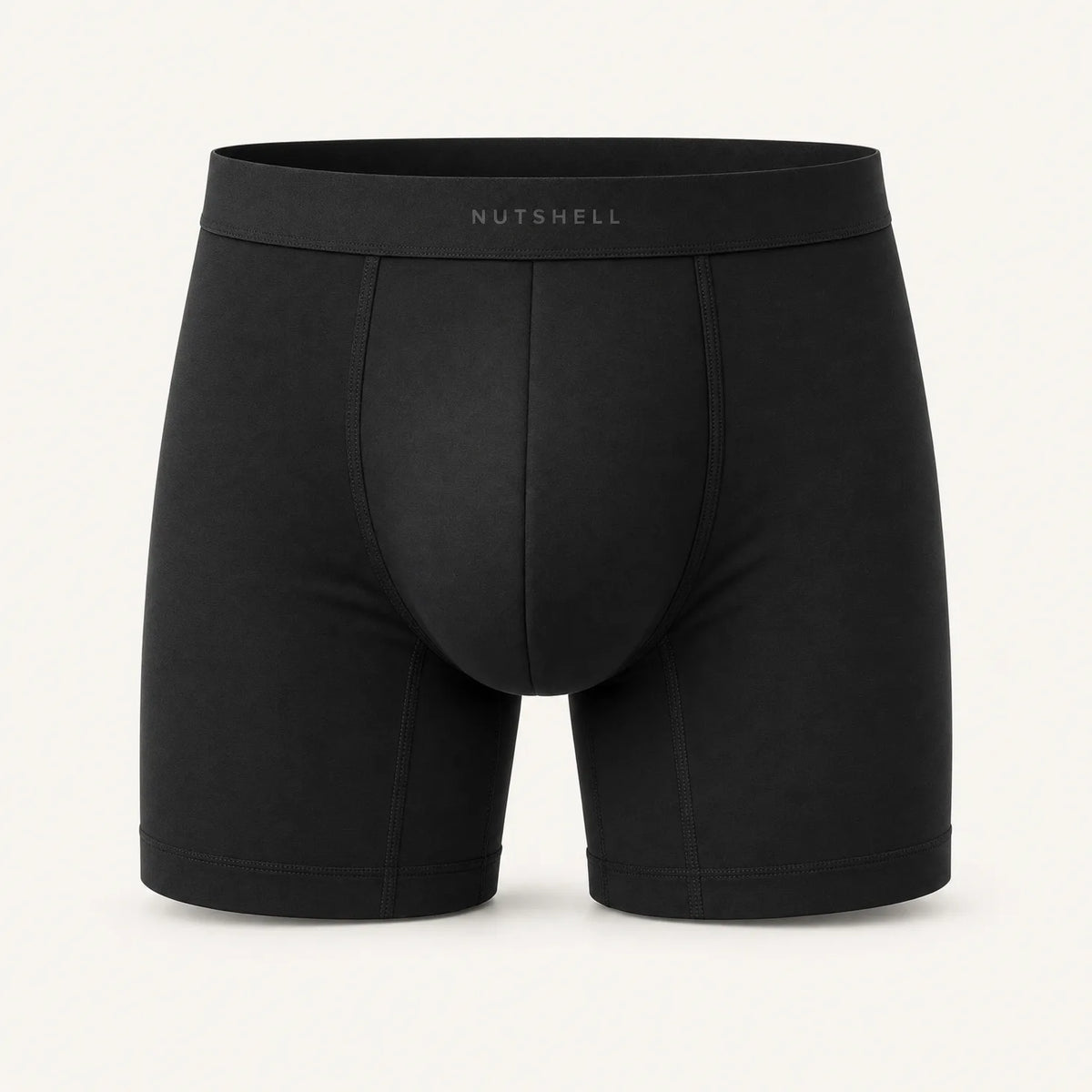 NUTSHELL boxershort, zwart, voorkant